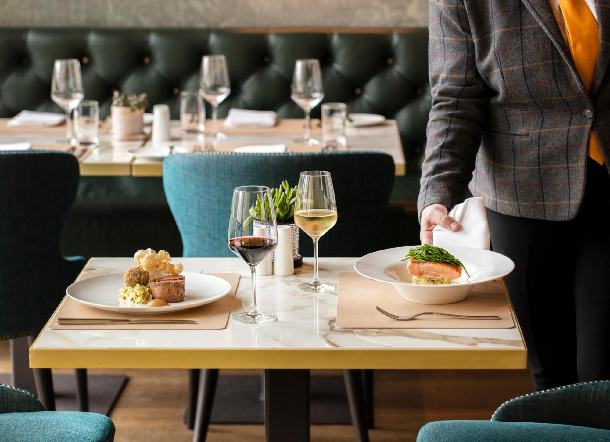 Schloss Roxburghe, Part Of Destination By Hyatt Bagian luar foto A server clearing a table