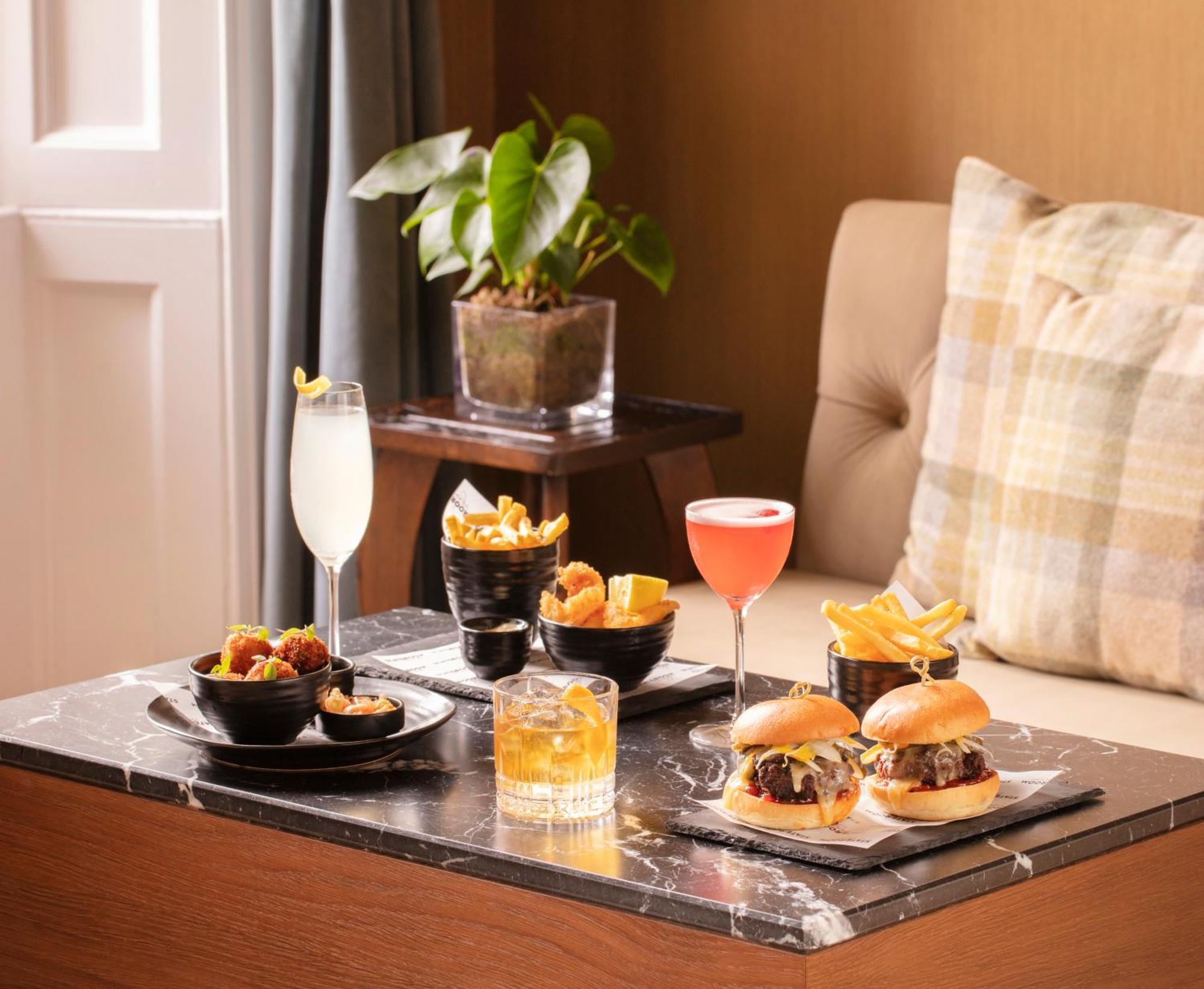 Schloss Roxburghe, Part Of Destination By Hyatt Bagian luar foto A selection of cocktails and bar snacks at the bar